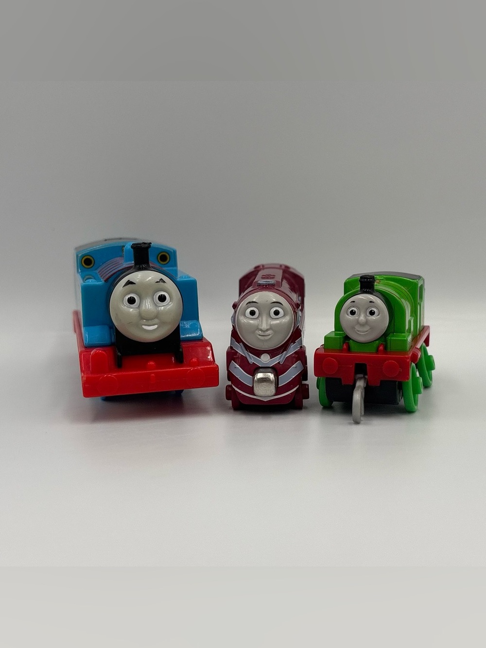 RARE Y2K Thomas the Train & Friends Motorized Thomas + Caitlin & Percy Toy Lot